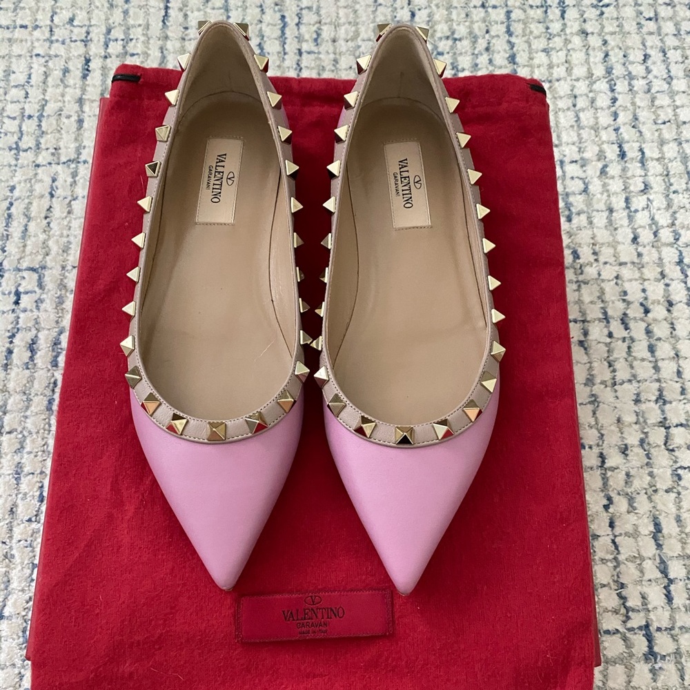 Valentino ballet flats size 37 NWOT